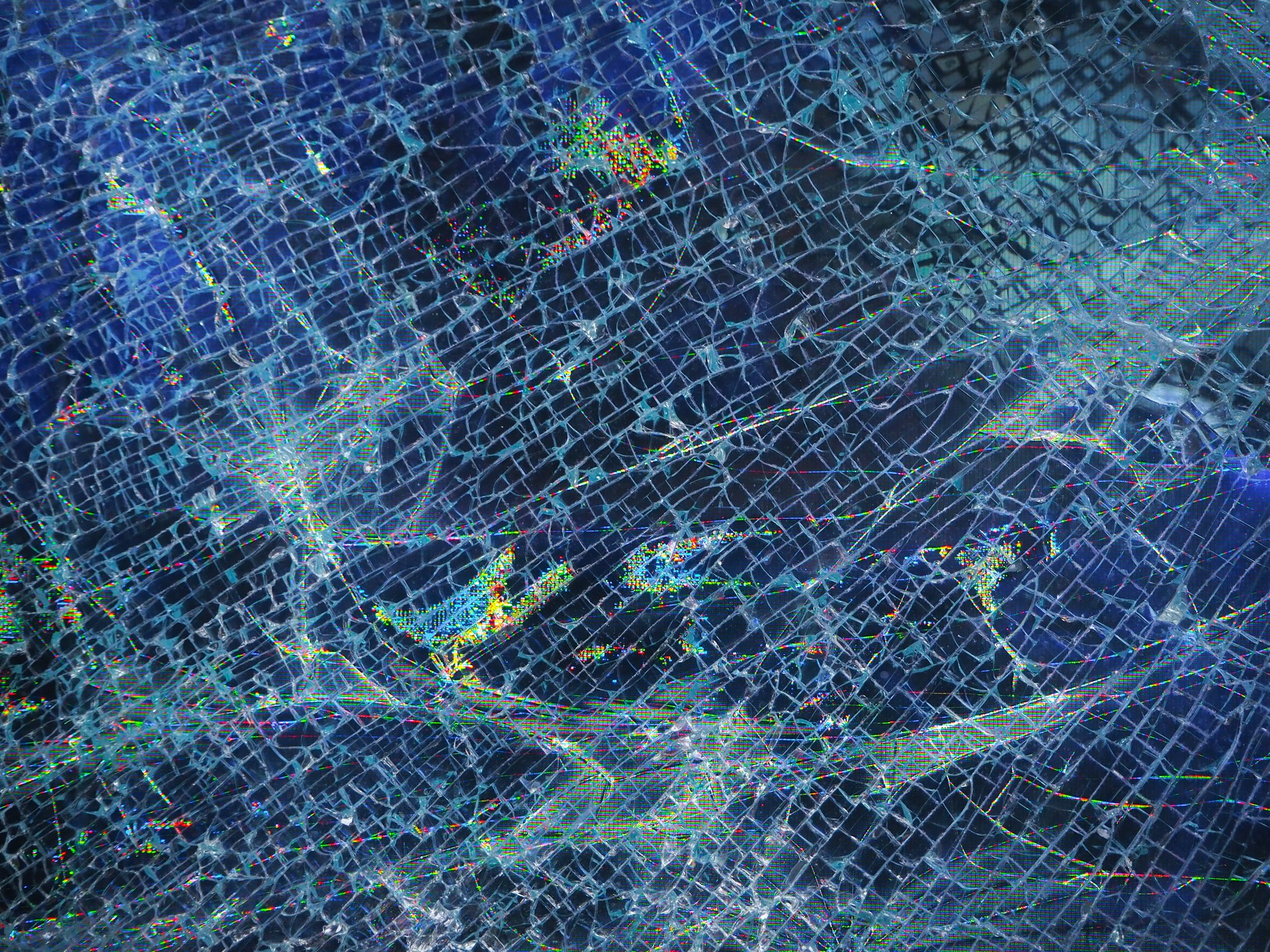 a satellite image of a city at night