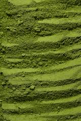 a close up of a green colored substance