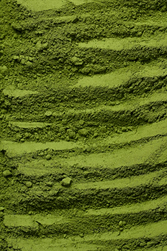 a close up of a green colored substance