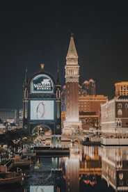 a view of a city at night from across the water
