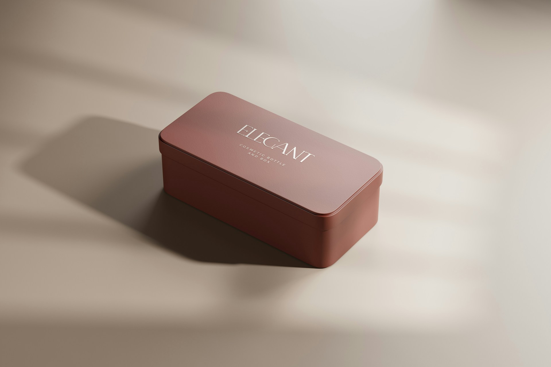 a pink box sitting on top of a table