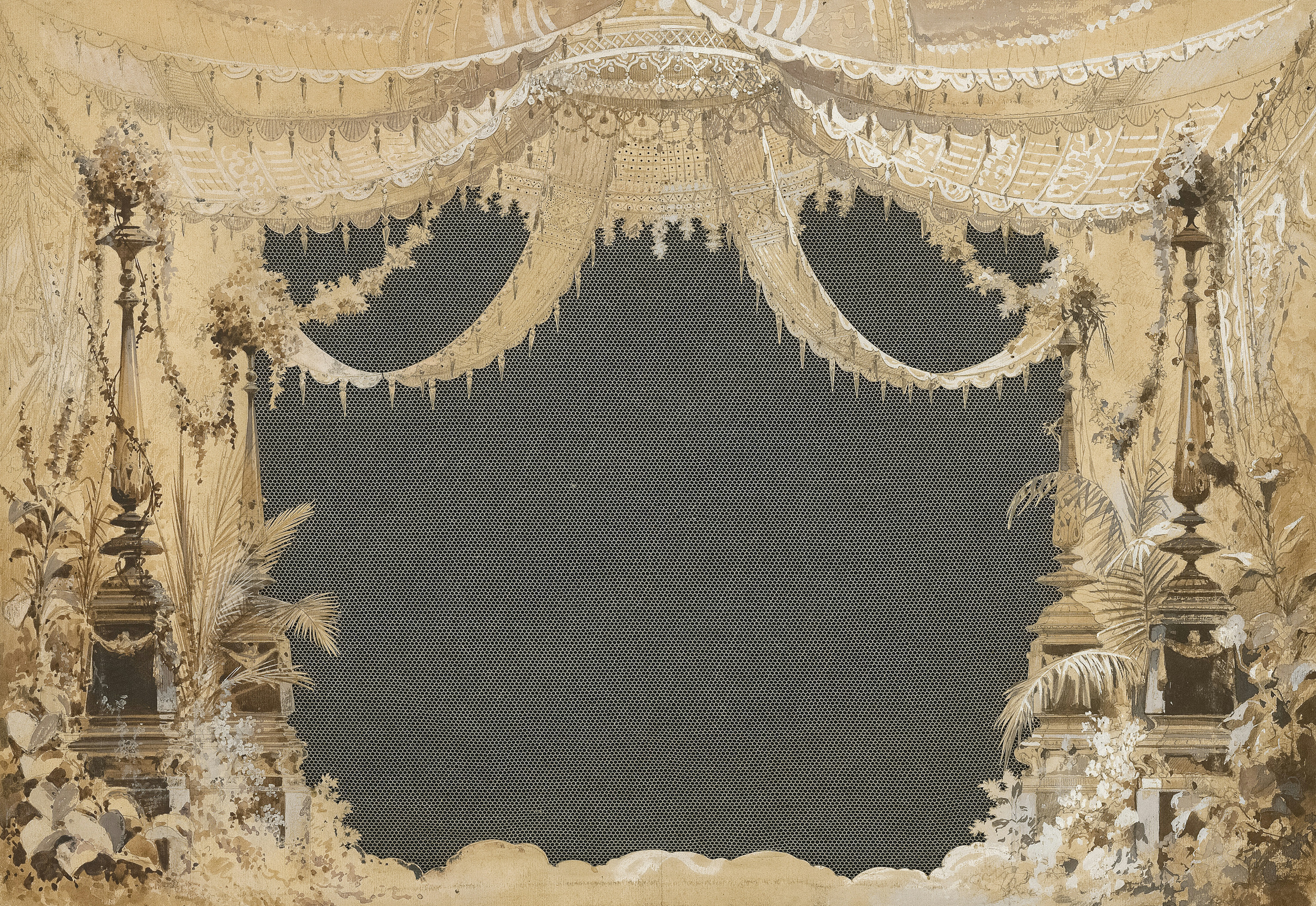 Title: Bühnenbild: Portalhänger für Bühnenbildmodell. Architekturmuseum der TU Berlin, Inv. Nr. TBS 802,03. Werk und Digitalisat sind gemeinfrei, aber wir freuen uns über einen Bildnachweis. (Creditline) / Creator: Giovanni Ambrogio / Date: / Providing institution: Architekturmuseum der Technischen Universität Berlin / Aggregator: Deutsche Digitale Bibliothek / Providing Country: Germany / CC0 1.0 / Bühnenbild: Portalhänger für Bühnenbildmodell by Giovanni Ambrogio - Museum of Architecture at Berlin Institute of Technology, Germany - CC0. https://www.europeana.eu/item/08535/item_75AVEMH3ENLSE