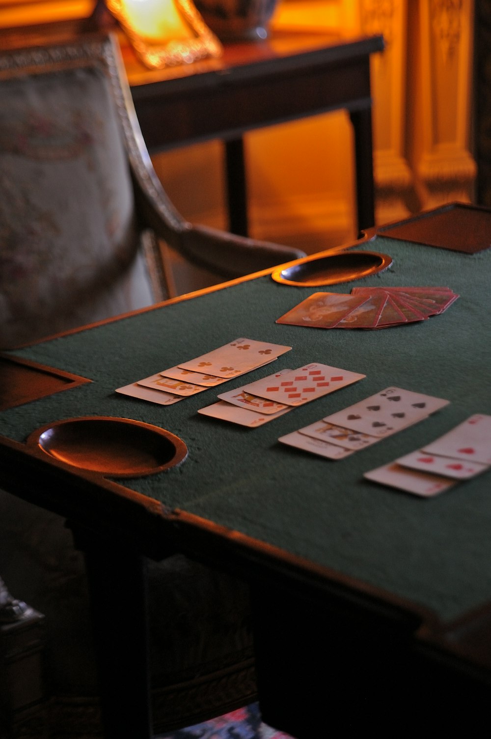 a table that has some cards on it