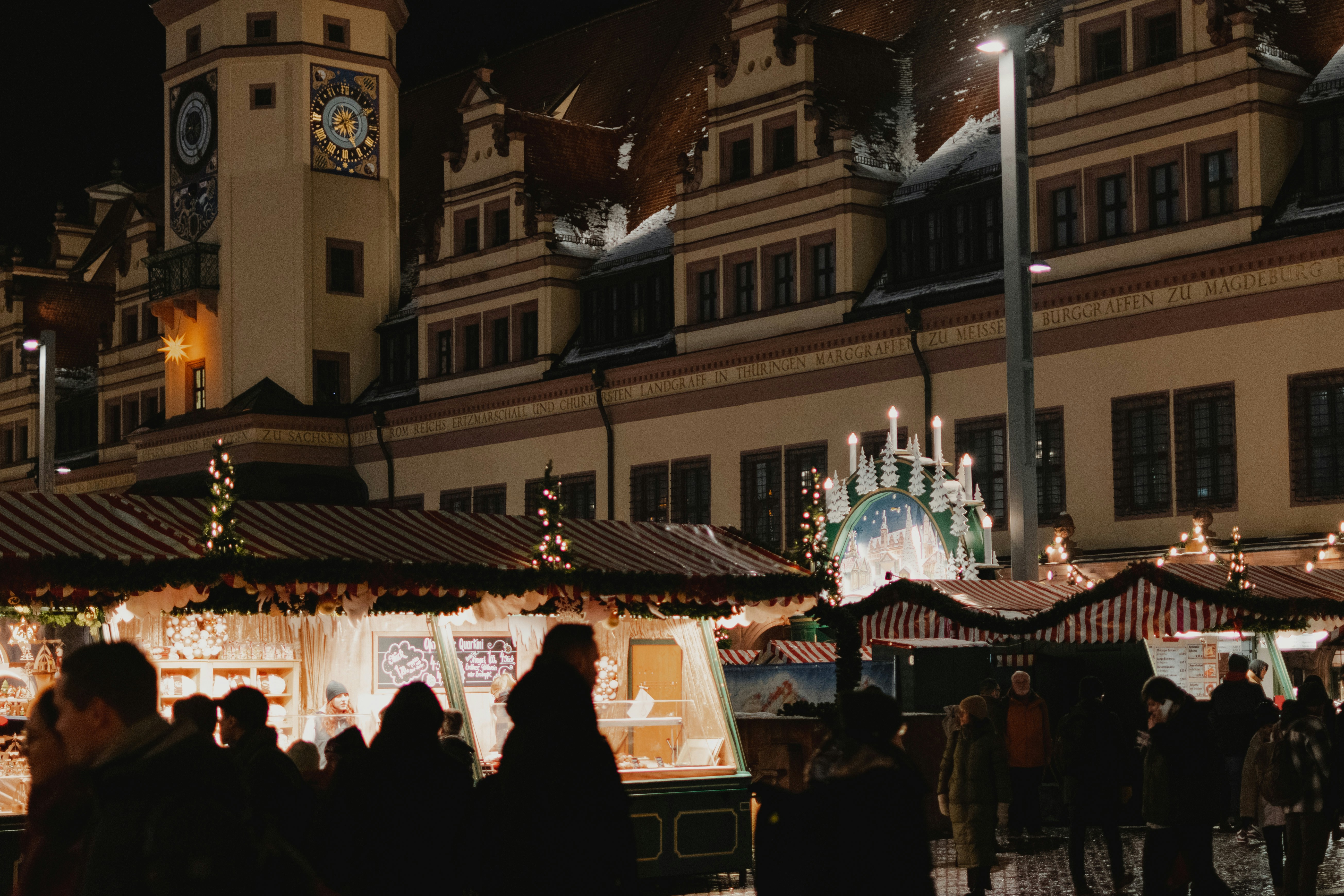 Leipzig's Christmas Market, Christmas Night.