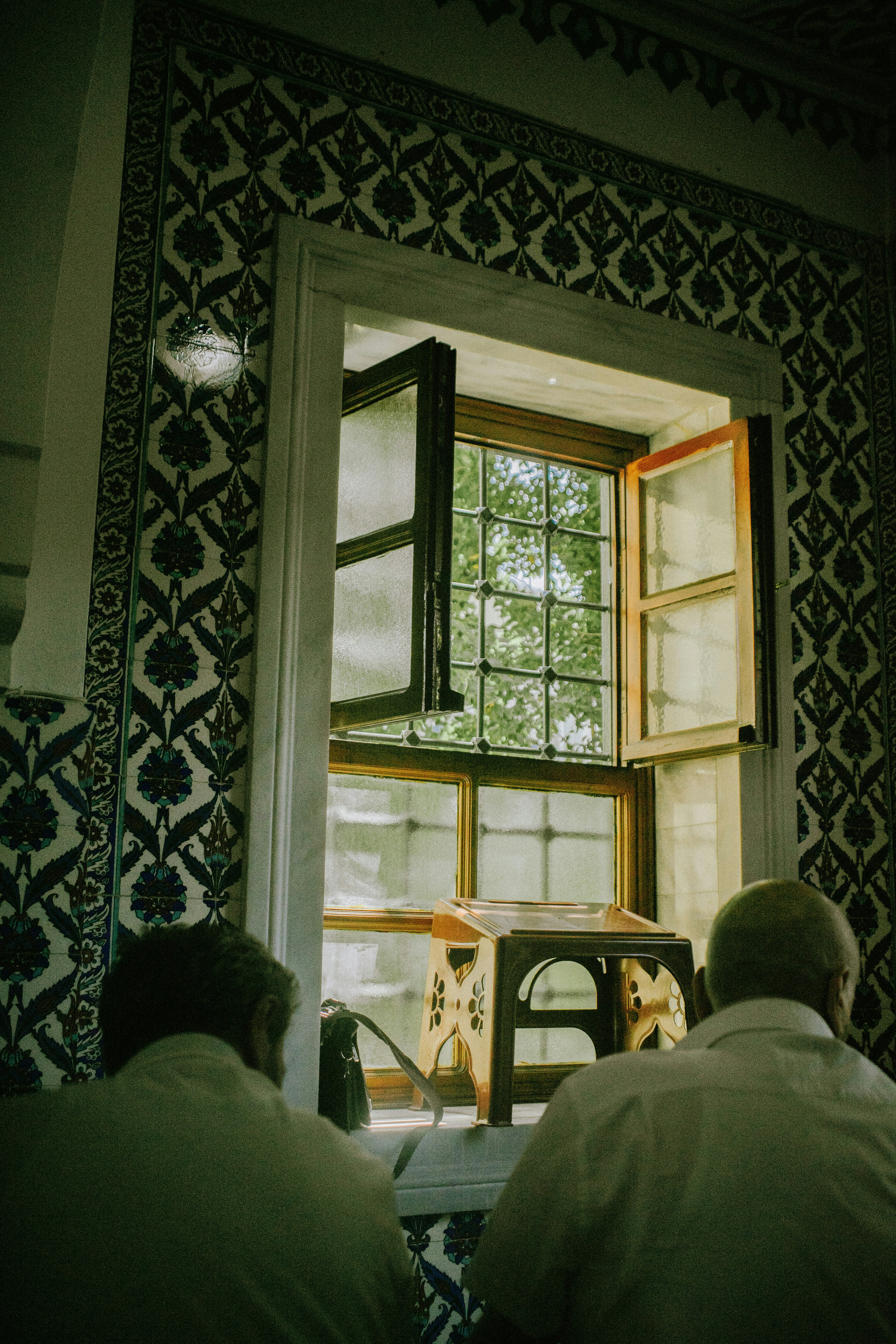 Interior designer working on a window film project
