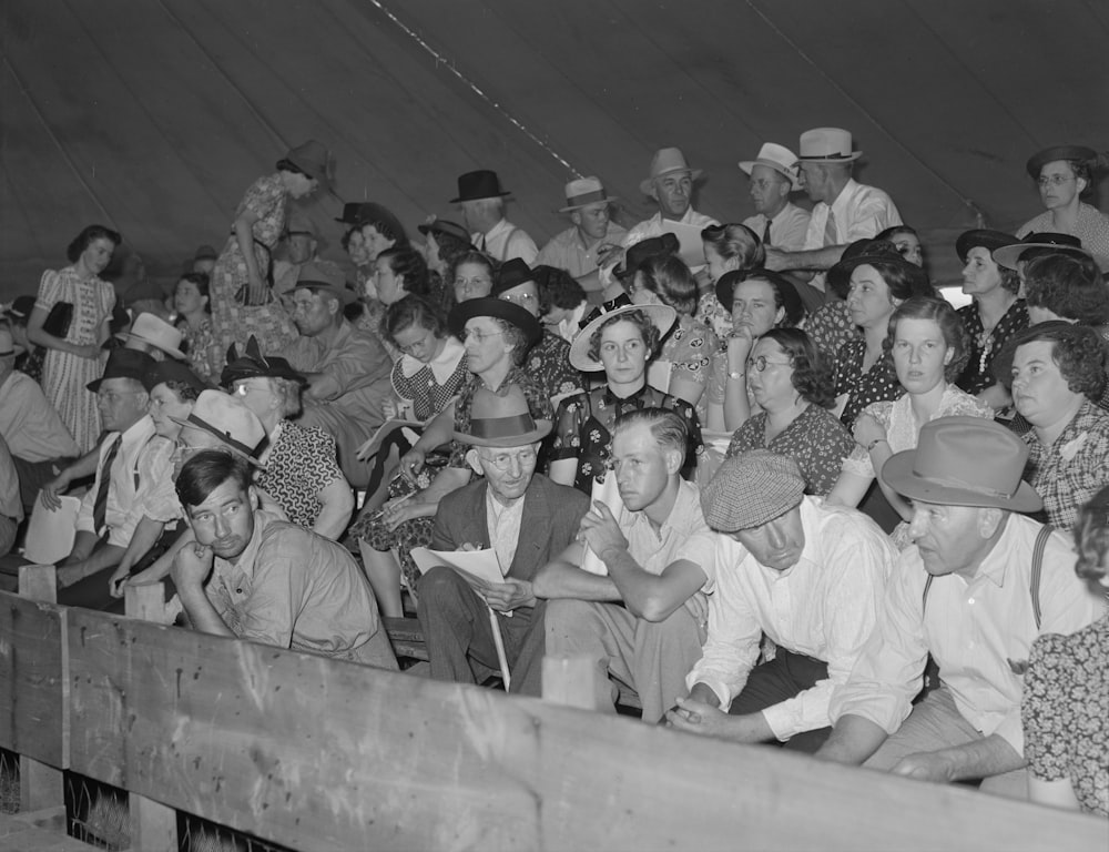 Farm people at livestock auction. Central Iowa Fair, Marshalltown, Iowa