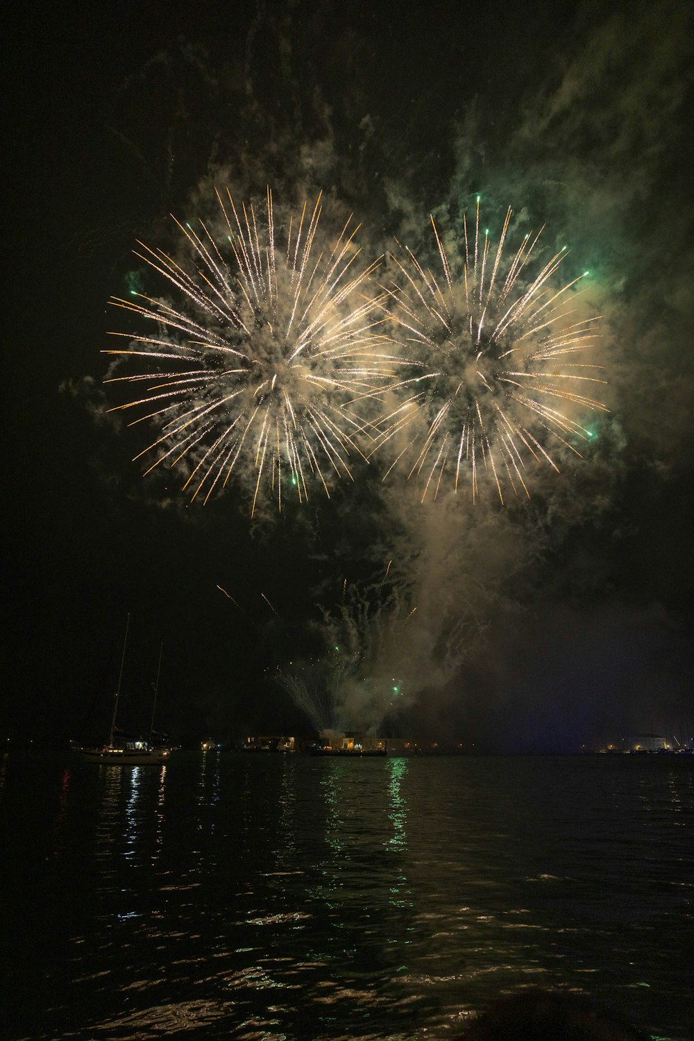 a group of fireworks that are in the sky