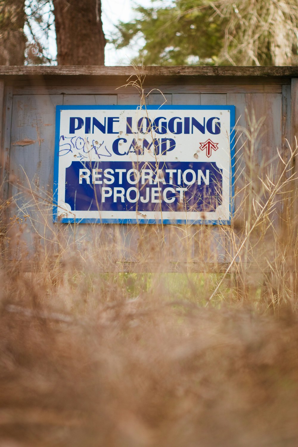 a sign that is on the side of a building