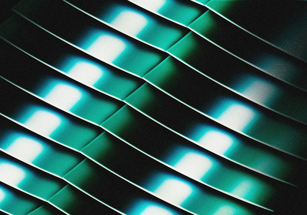 a close up of a green and black background