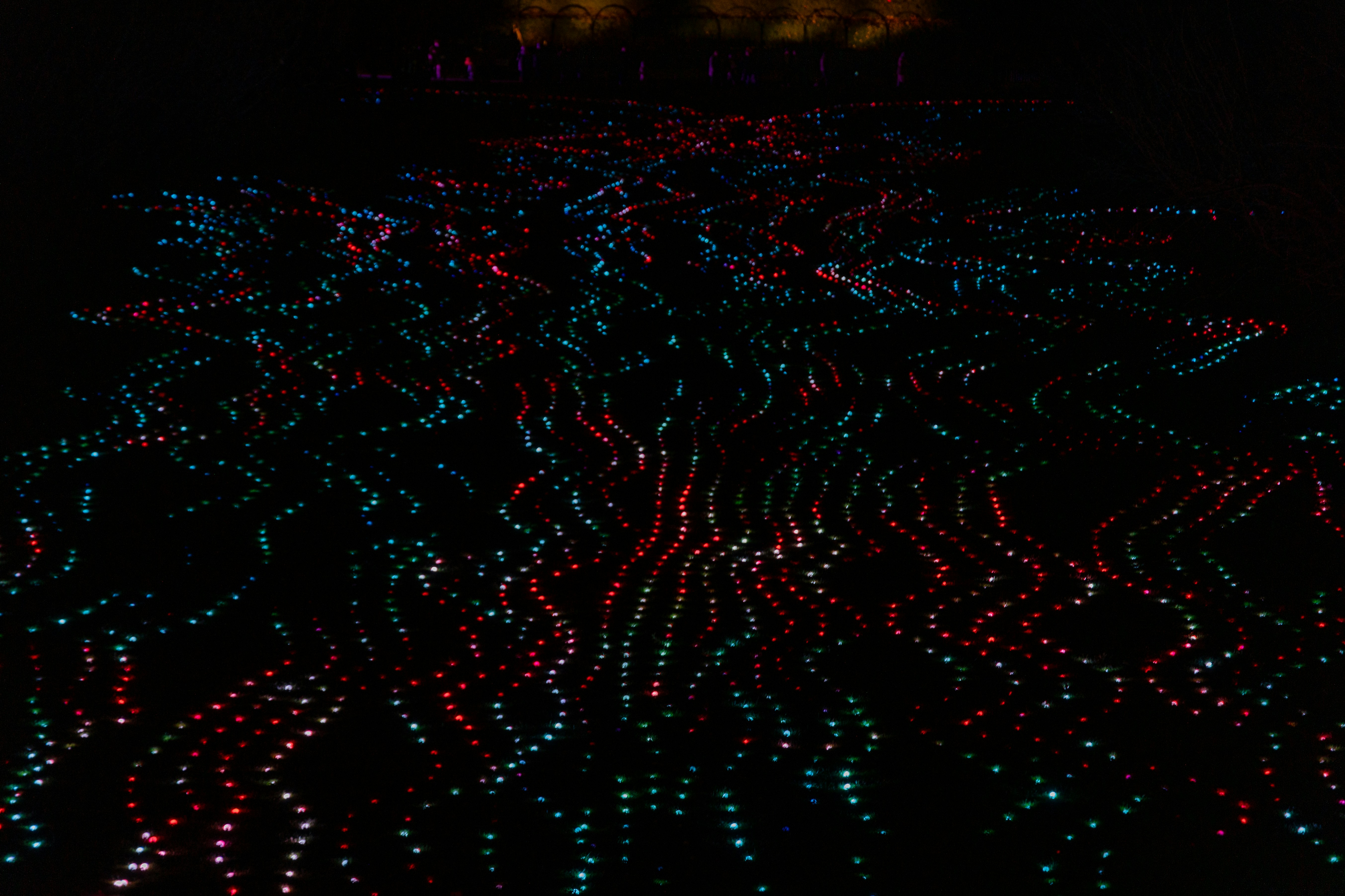 a lot of lights that are on the ground