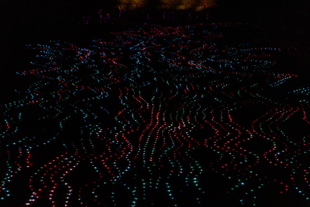 a lot of lights that are on the ground