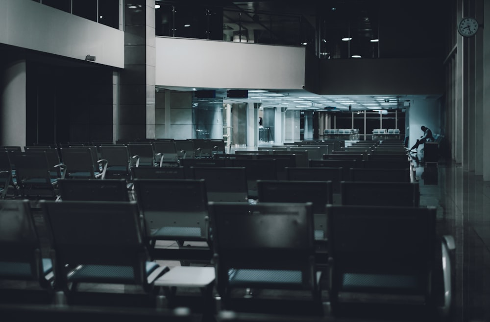 a room filled with lots of empty chairs