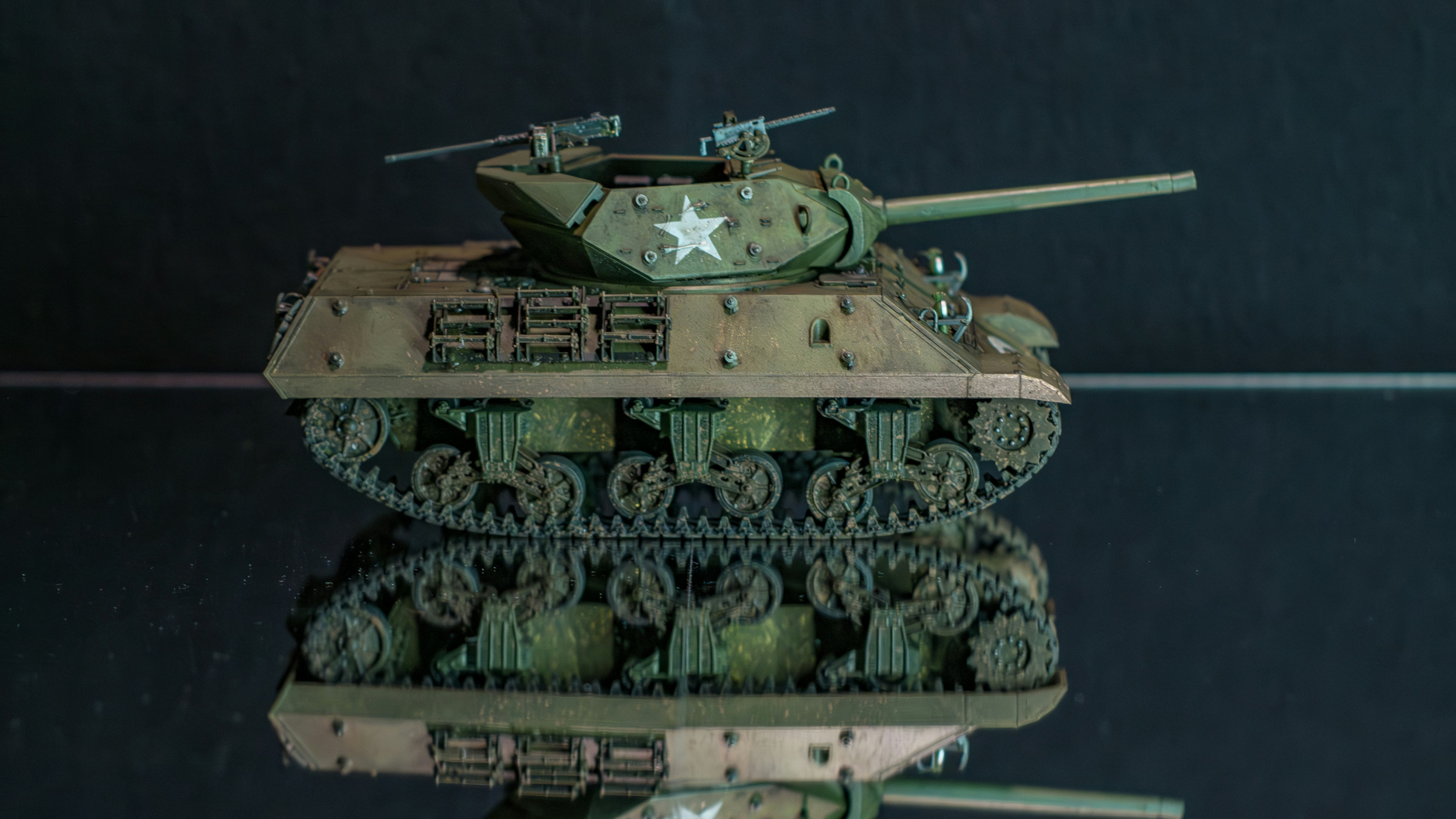 Mein Modell des M10 Wolverine Panzerjägers in 1:35, der im 2. Weltkrieg von der US-Armee in Europa zum Einsatz kam.