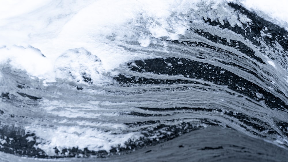 a close up of a wave in the water