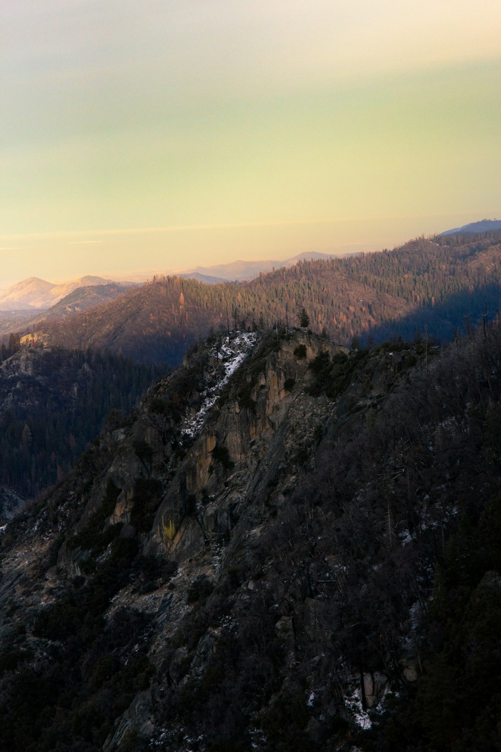 a view of the mountains from a high point of view