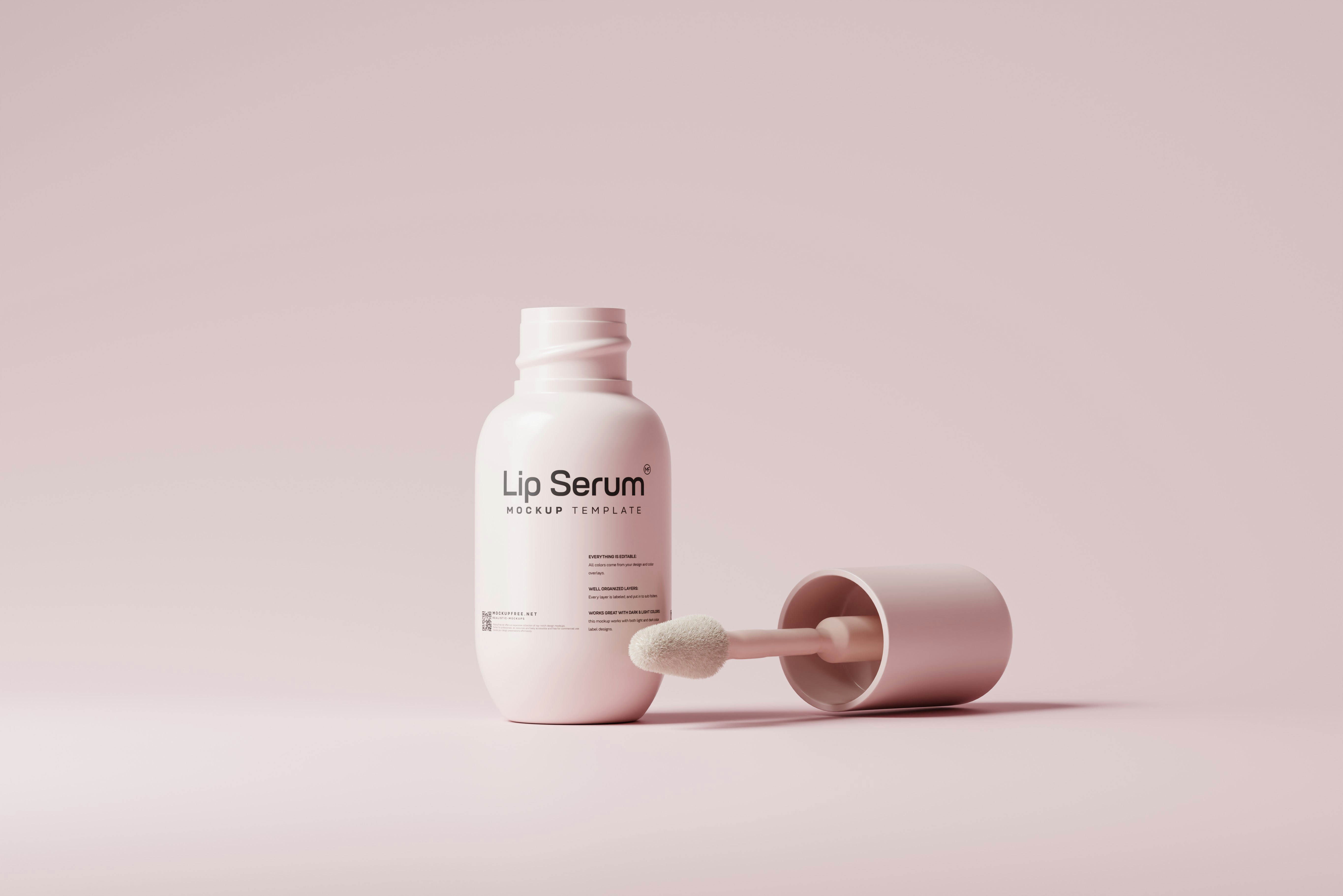 Lip Mask or Lip Serum Bottle Mockups, Premium Lip Care Product Mockups: Showcase Serums and Masks in Style. Download free mockups from Mockup Free: https://mockupfree.net