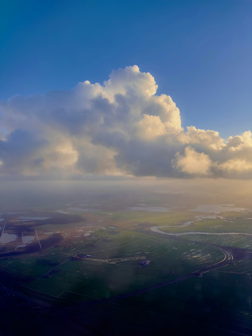 a view of a cloudy sky from a plane