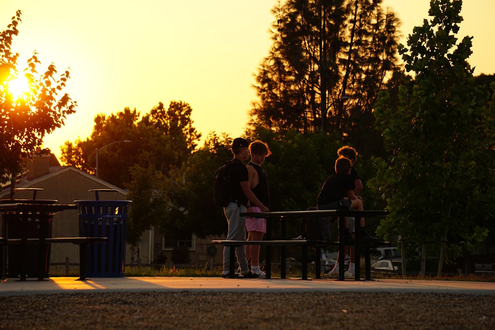 a group of people standing next to each other