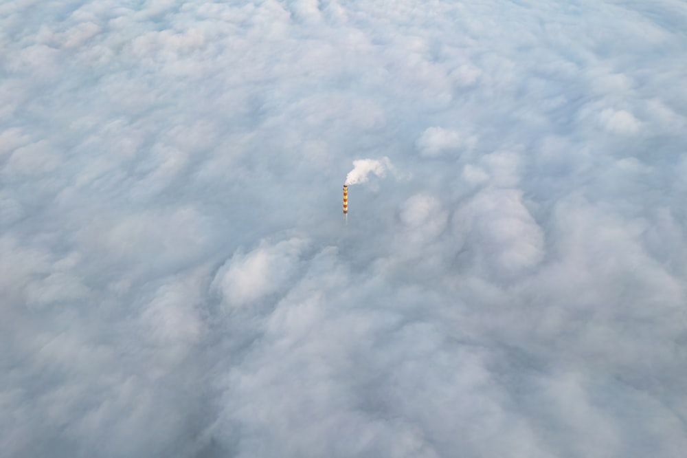 a view of the clouds from a plane