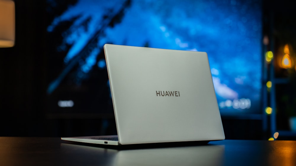 a close up of a laptop on a table