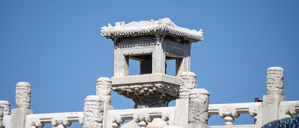 a clock tower on top of a building