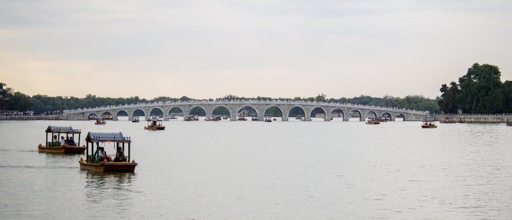 a bridge spanning over a large body of water