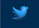 a blue twitter logo on a dark blue background