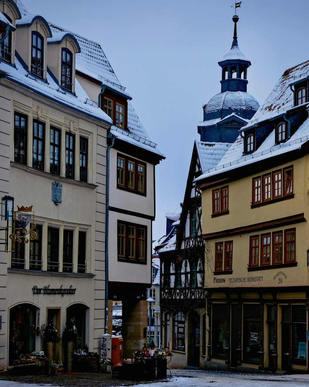 a couple of buildings that are next to each other