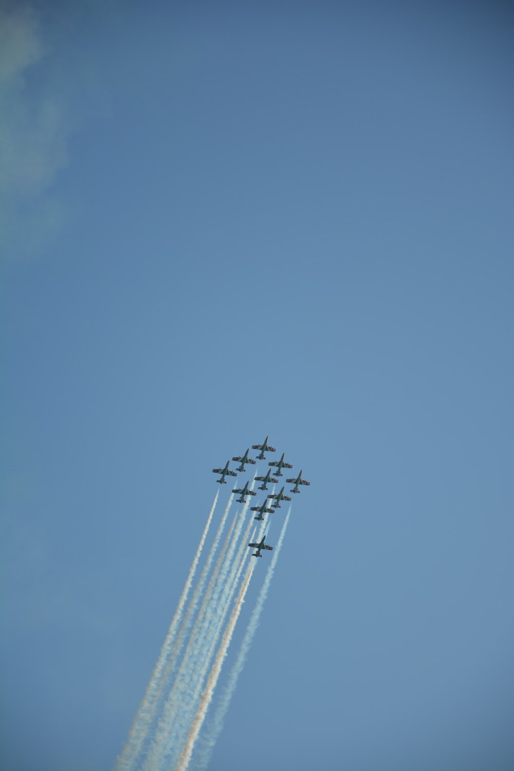 a group of airplanes flying in formation in the sky