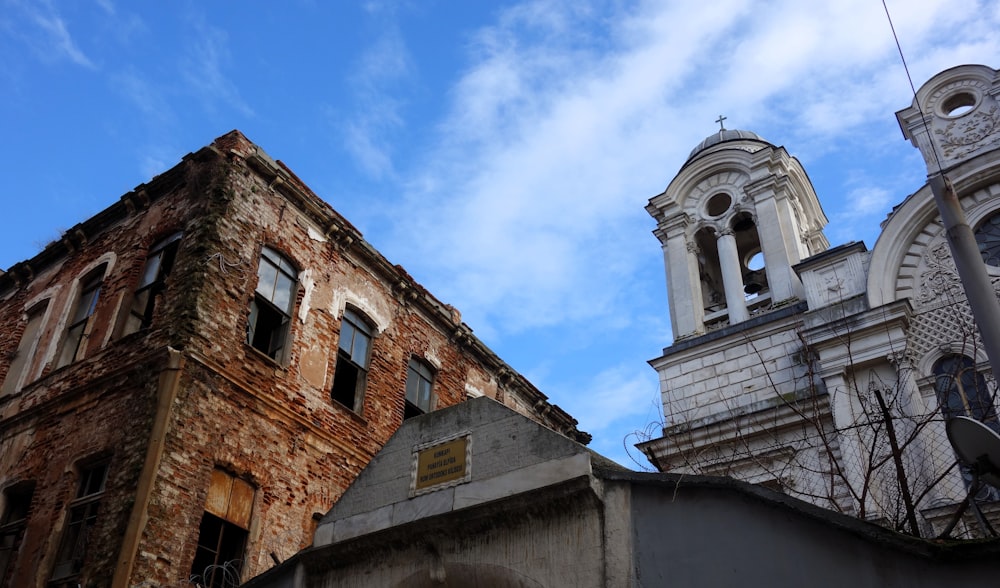 a couple of buildings that are next to each other