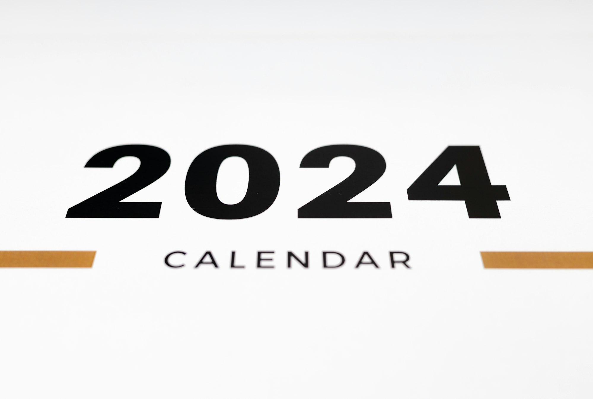 2024 Calendar Minimal wide.