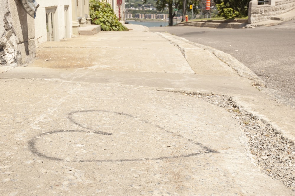 a street with a sign on the side of it