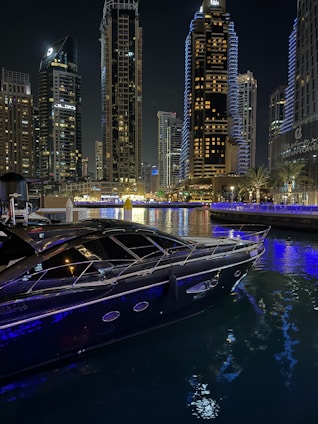 a boat that is sitting in the water