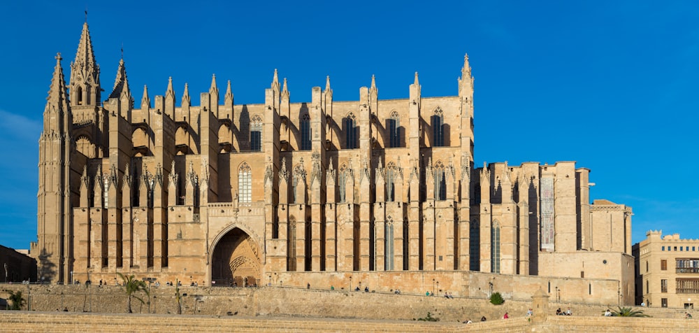 a large building with a tall tower on top of it