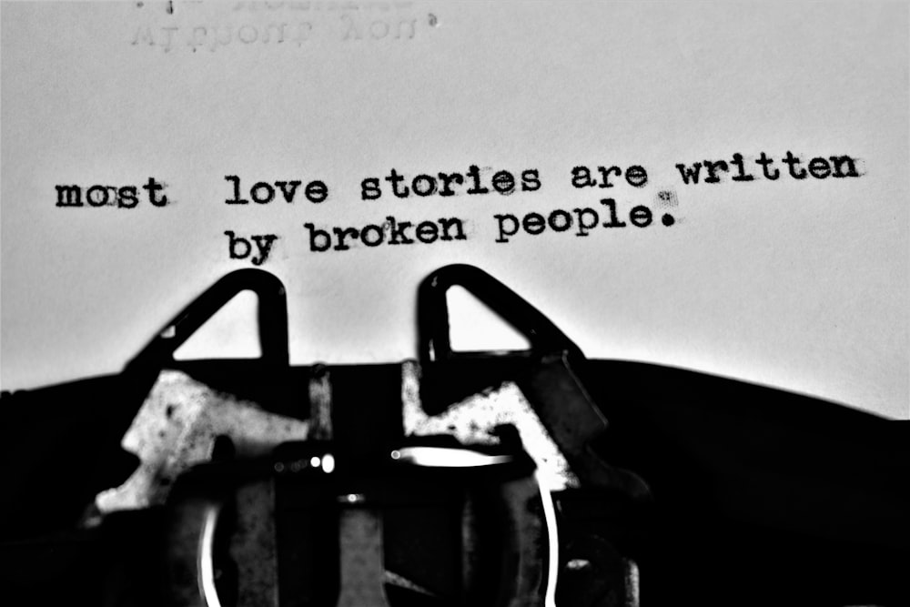 a typewriter with a quote written on it