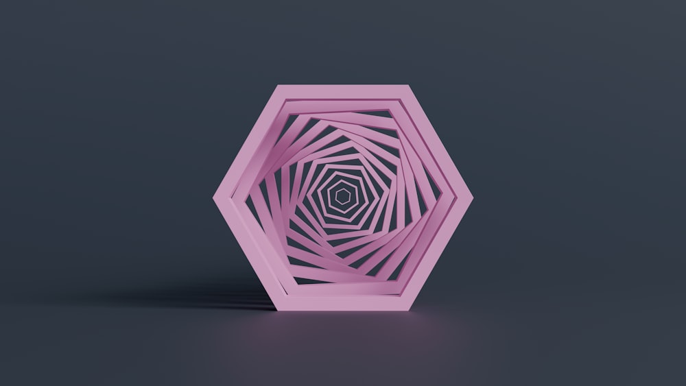 a 3d rendering of a hexagonal object