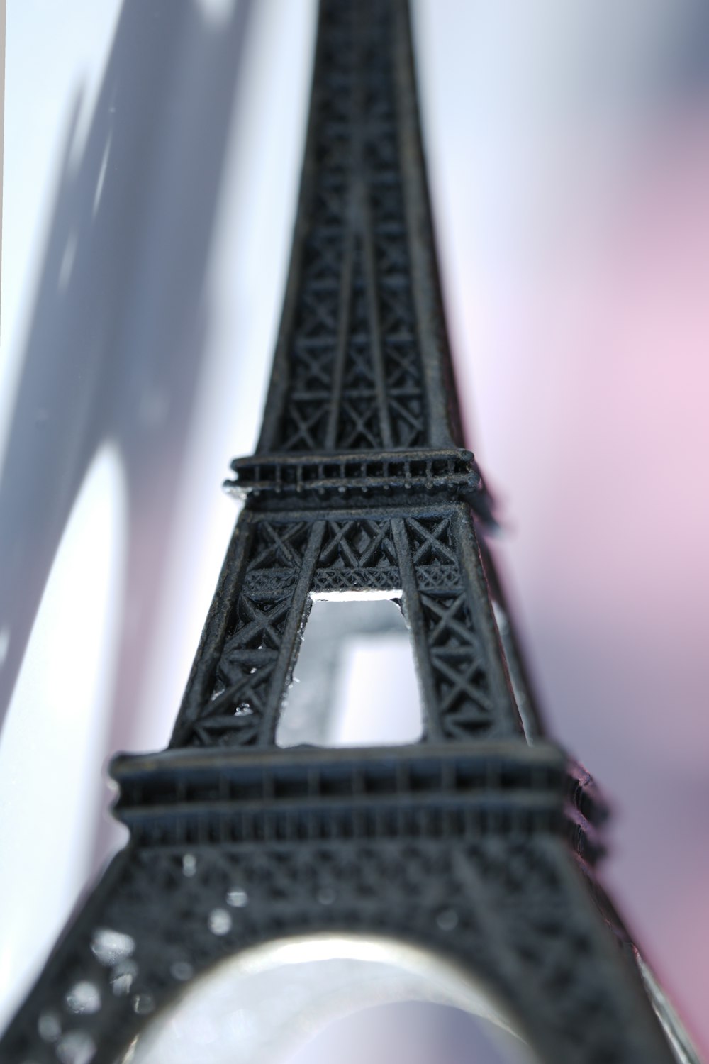a miniature model of the eiffel tower