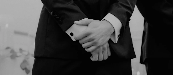 a couple of people that are holding hands