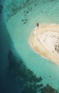 a small island in the middle of the ocean