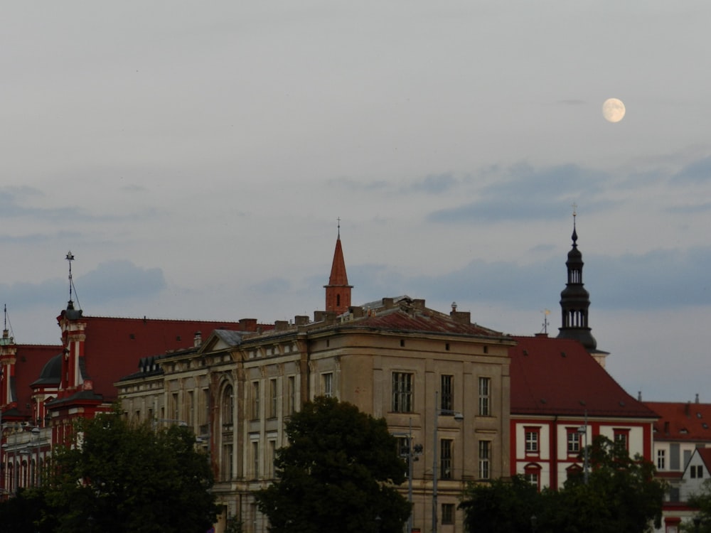 a large building with a clock tower on top of it