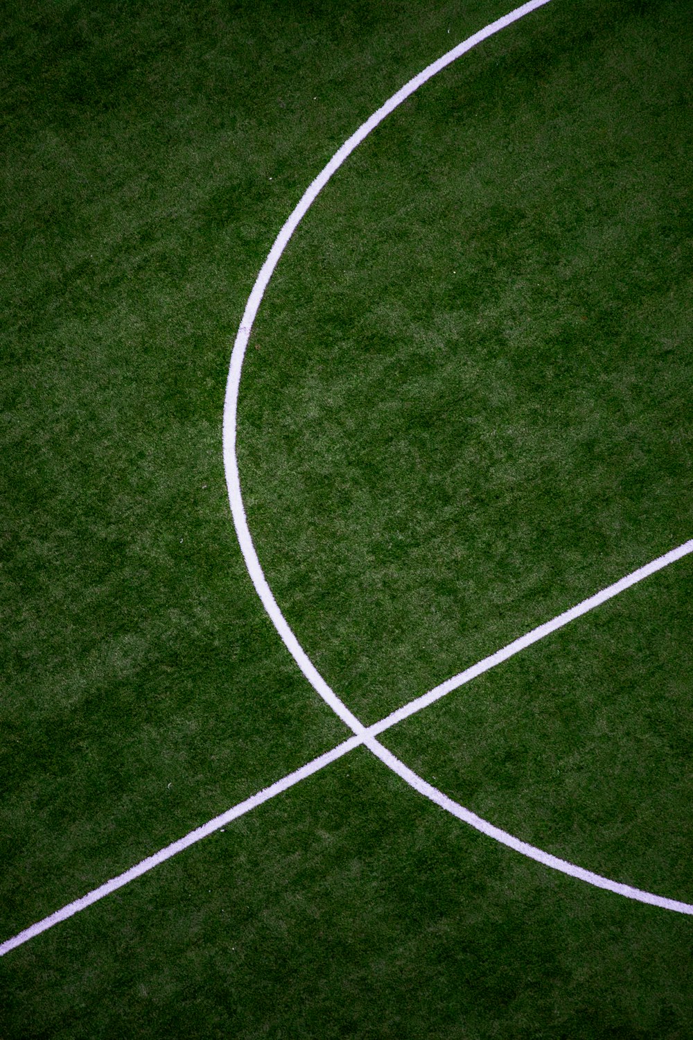 a tennis court with a white line on it