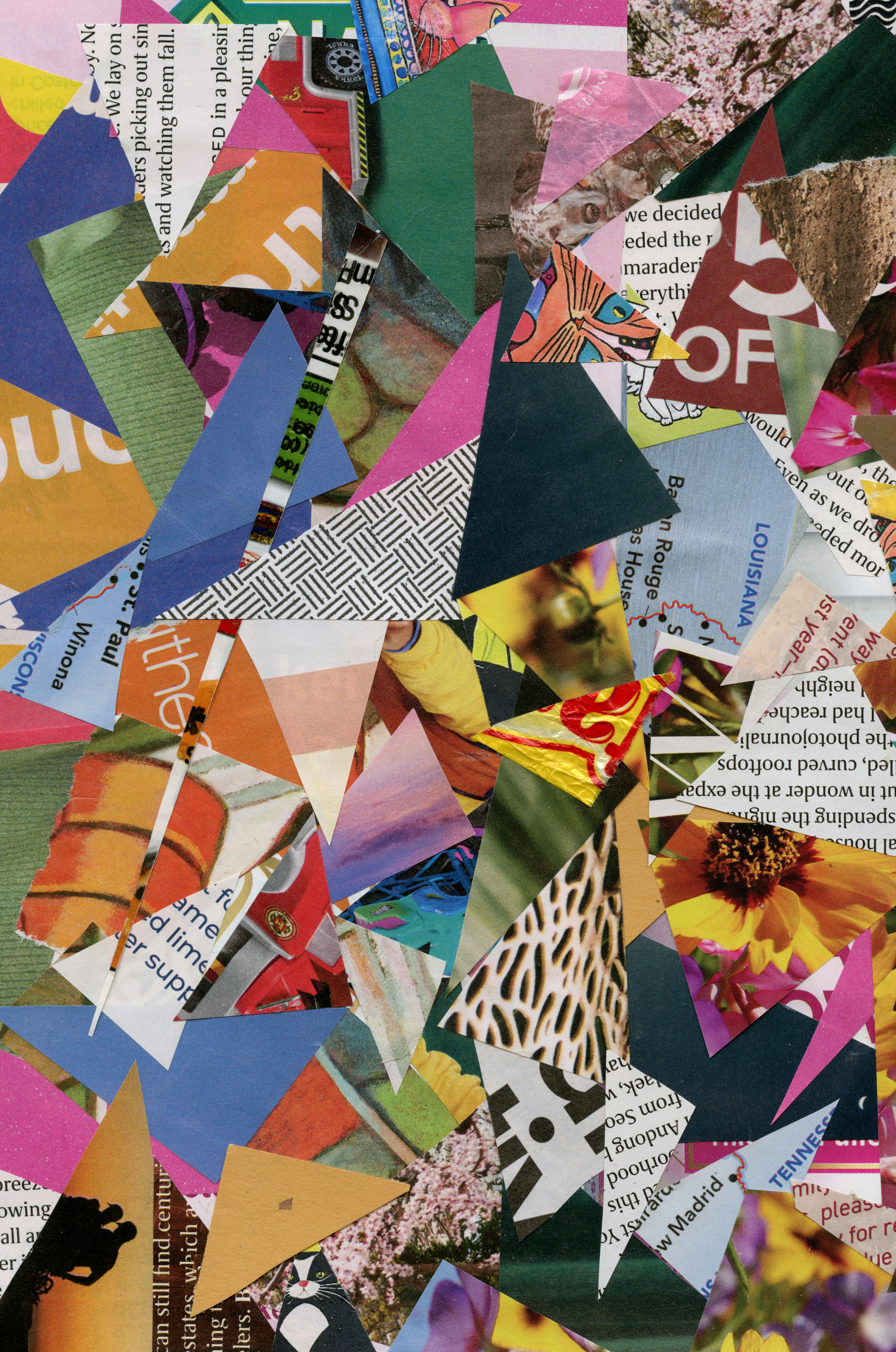 a collage of different types of paper