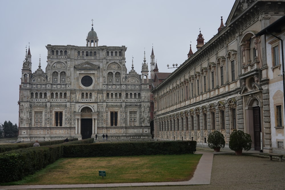 a large building with a clock tower on top of it