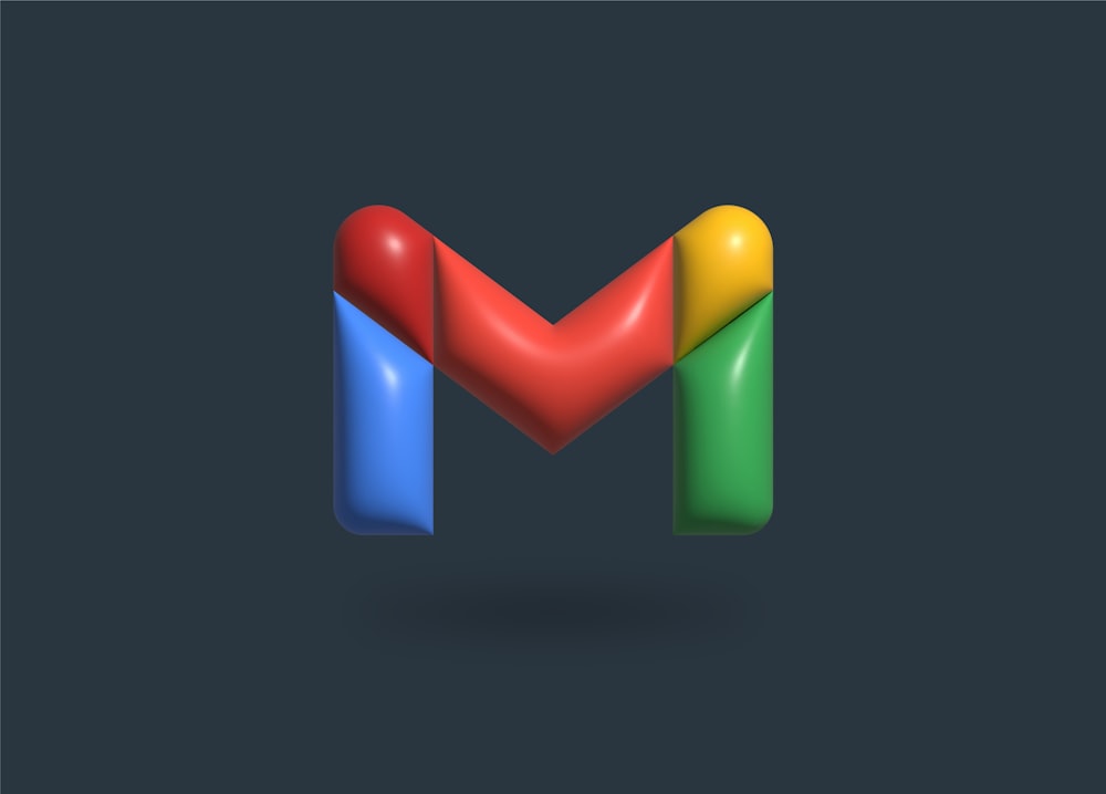 the letter m is made up of different colors