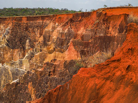 a very large cliff with a very steep cliff face