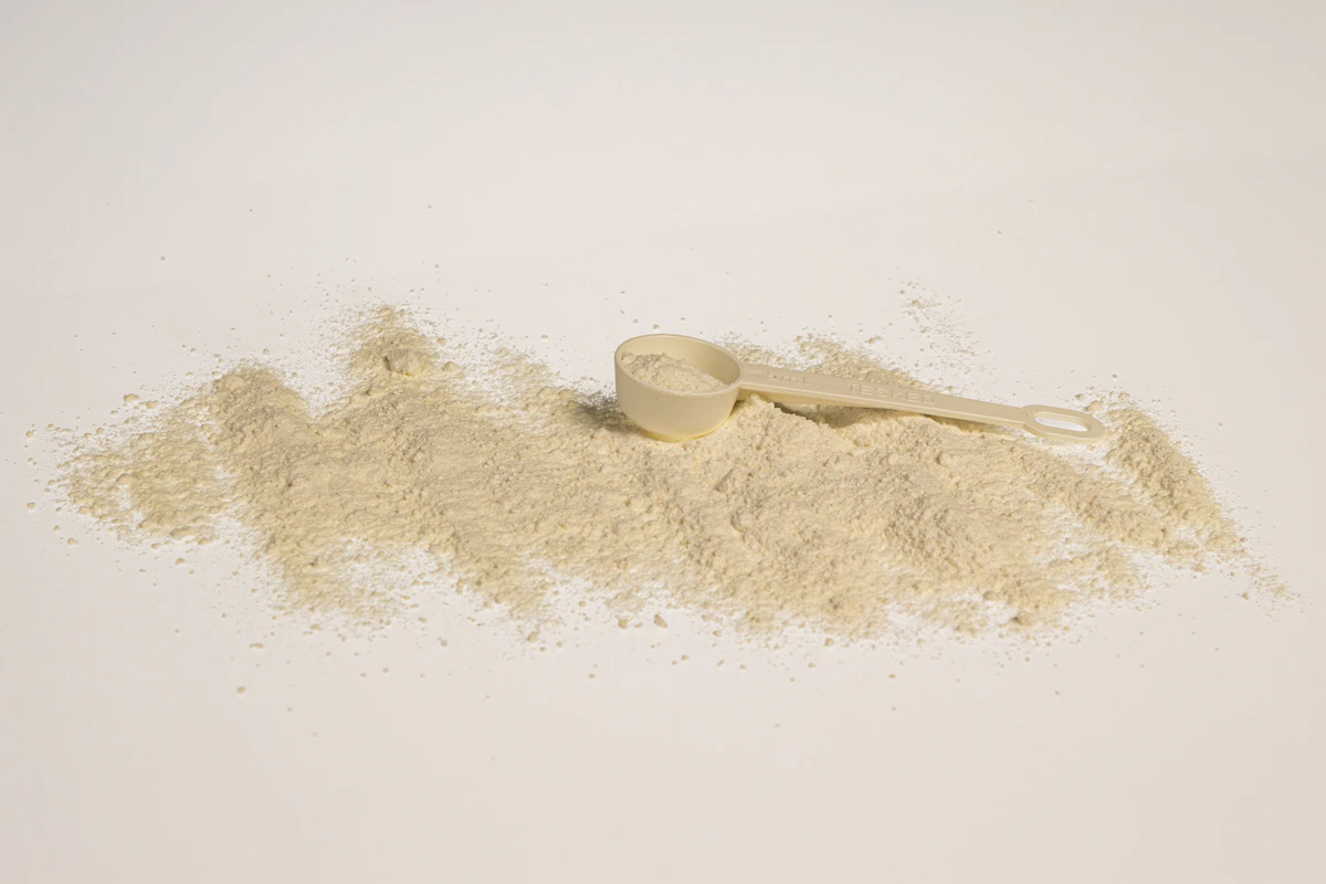 Taurine powder, the sulfur amino acid with GABA-A partial agonist activity.