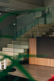 a room that has a bunch of stairs in it