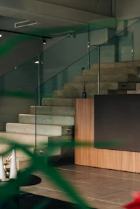 a room that has a bunch of stairs in it