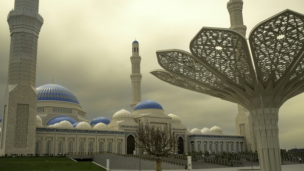 A large white building with a blue dome — Astana, Kazakhstan