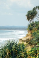 a view of the ocean from a cliff